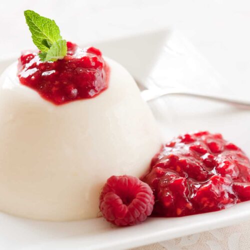 lemon buttermilk pannacotta