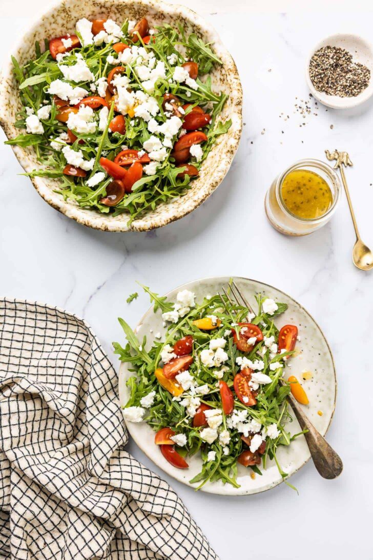 Arugula salad with feta