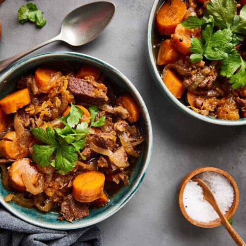 Beef stew with pumpkin