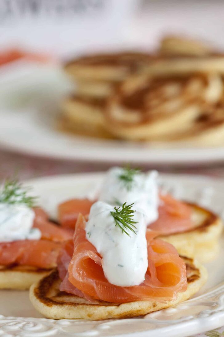 Blinis with smoked salmon
