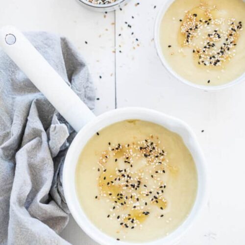 Celeriac and apple soup