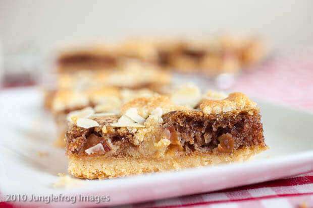 Plum and almond crumbe