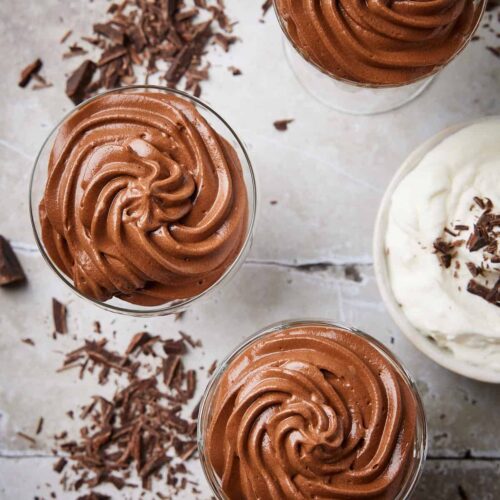 chocolate mousse with olive oil