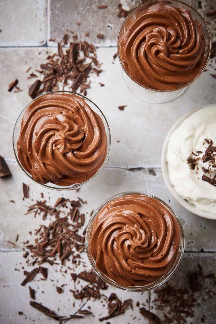 chocolate mousse with olive oil