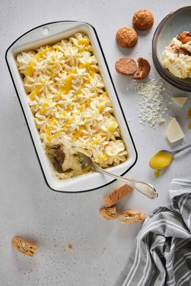 Tiramisu with eggnog