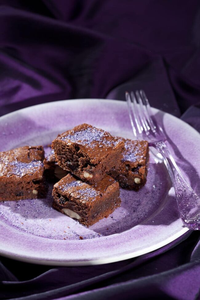 Lavender brownies