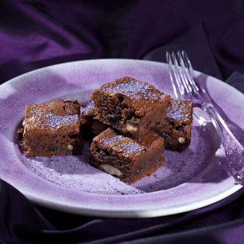 Lavender brownies