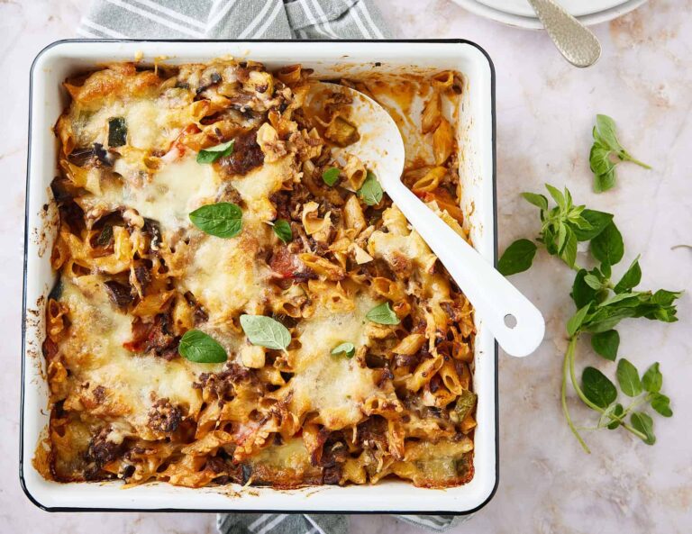 Baked penne