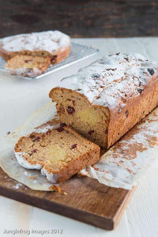 Christmas stollen cake