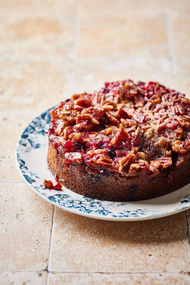 Cranberry upside down cake