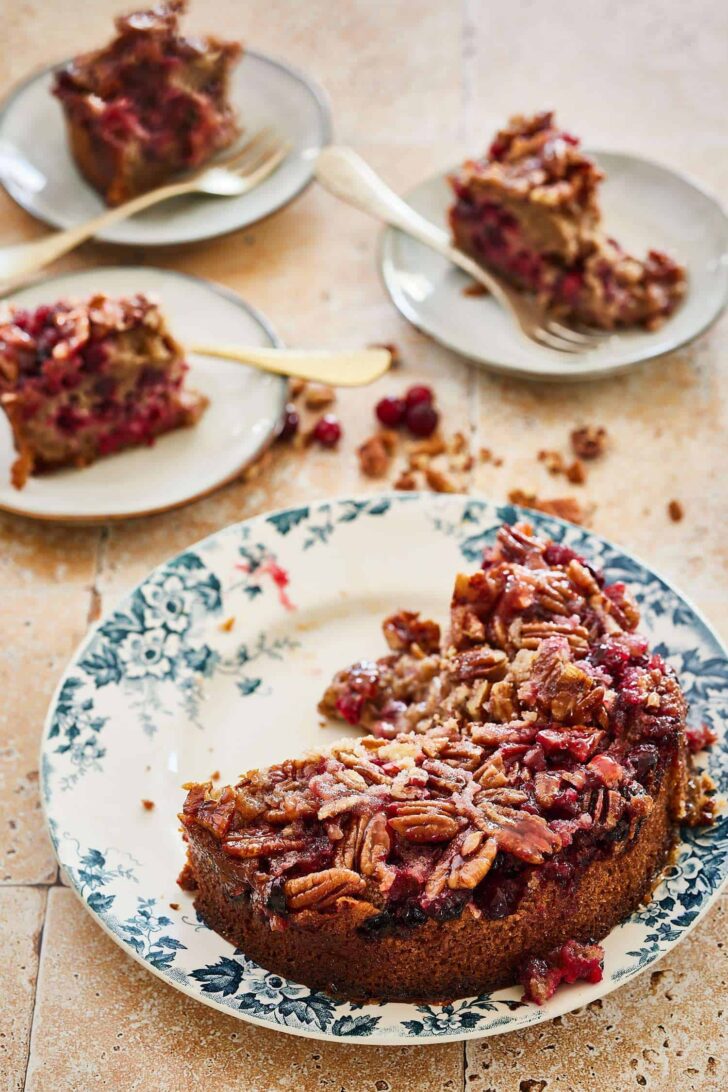 Cranberry upside down cake