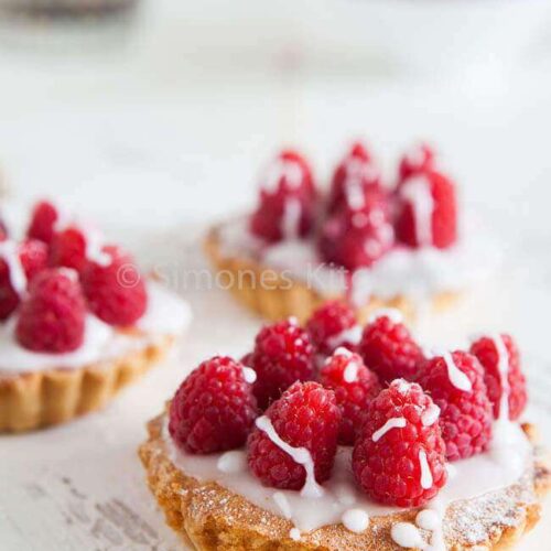 Frambozen frangipane taartjes