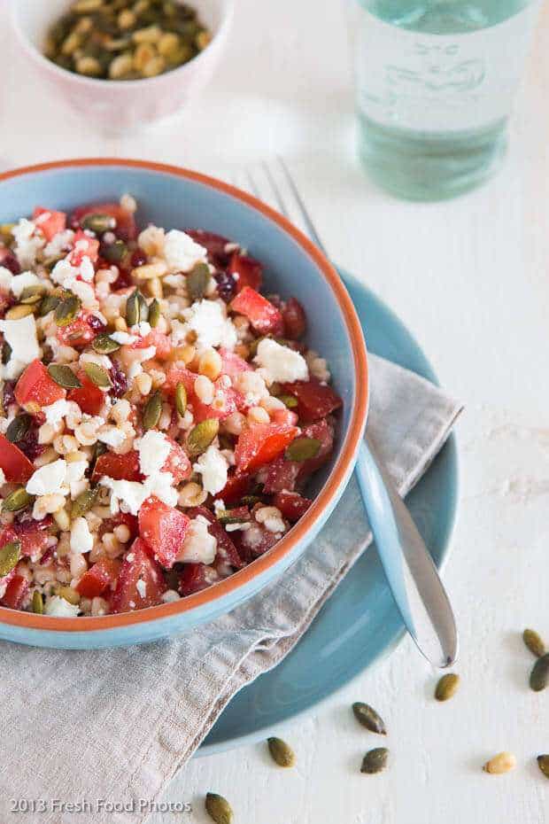 Tarly met tomaat en feta