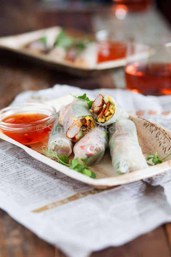Shrimp spring rolls