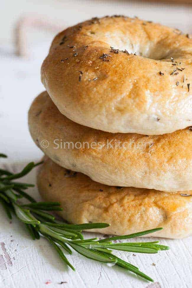Homemade bagels