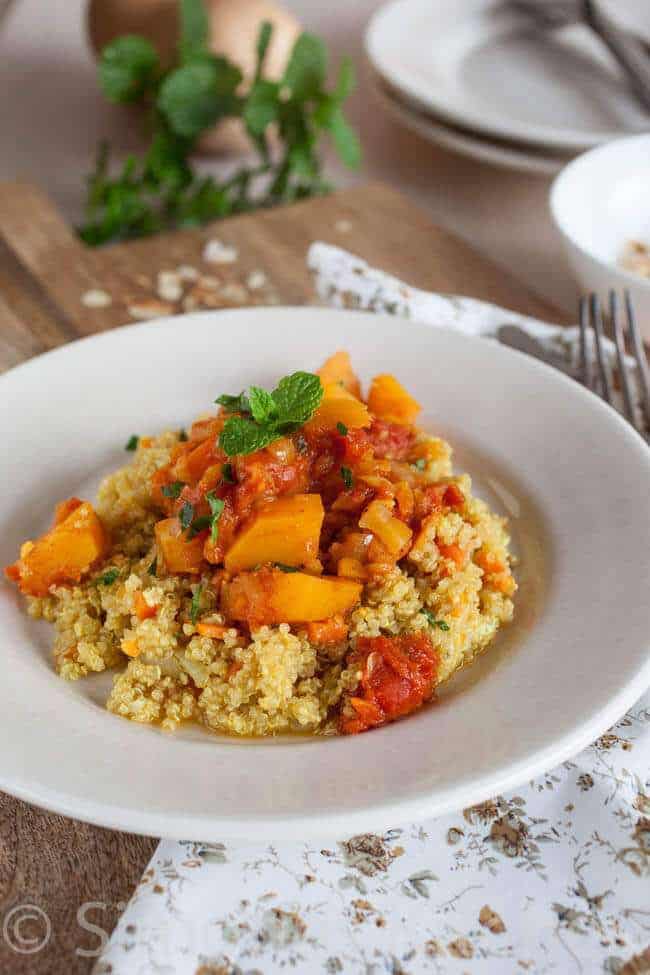 Pumpkin stew with quinoa