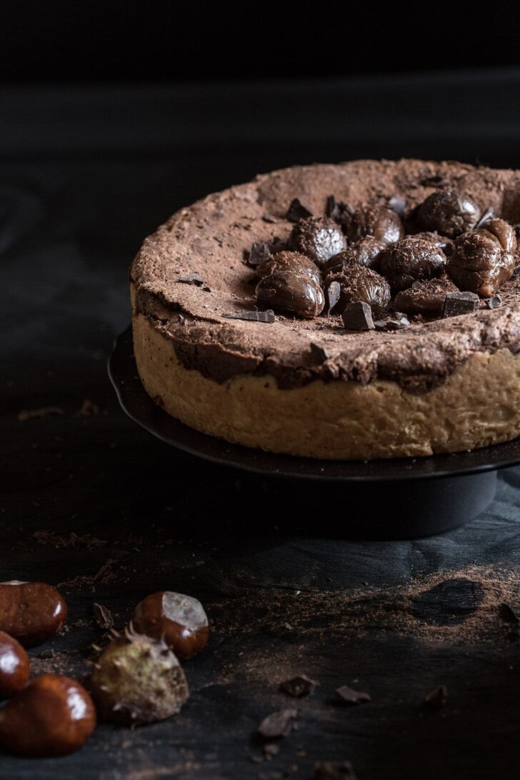 Chestnut chocolate cake