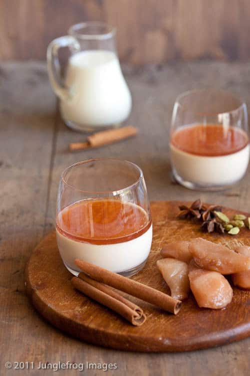 cinnamon amaretto panna cotta
