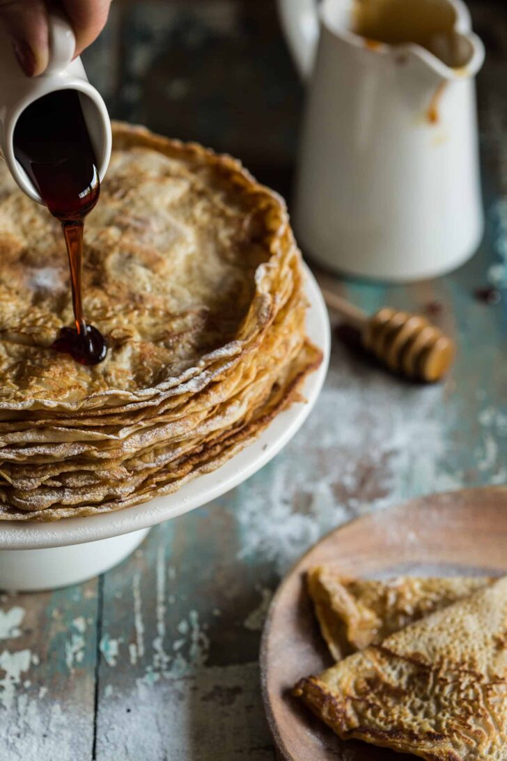 Stack of Dutch pancakes