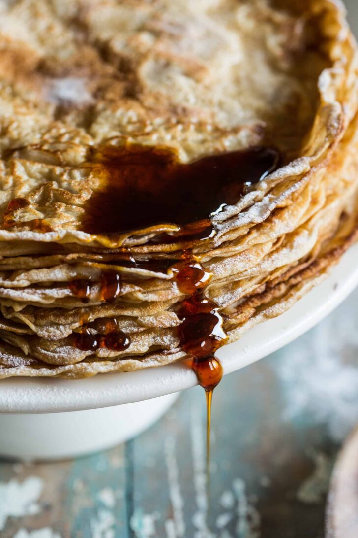 Stack of Dutch pancakes