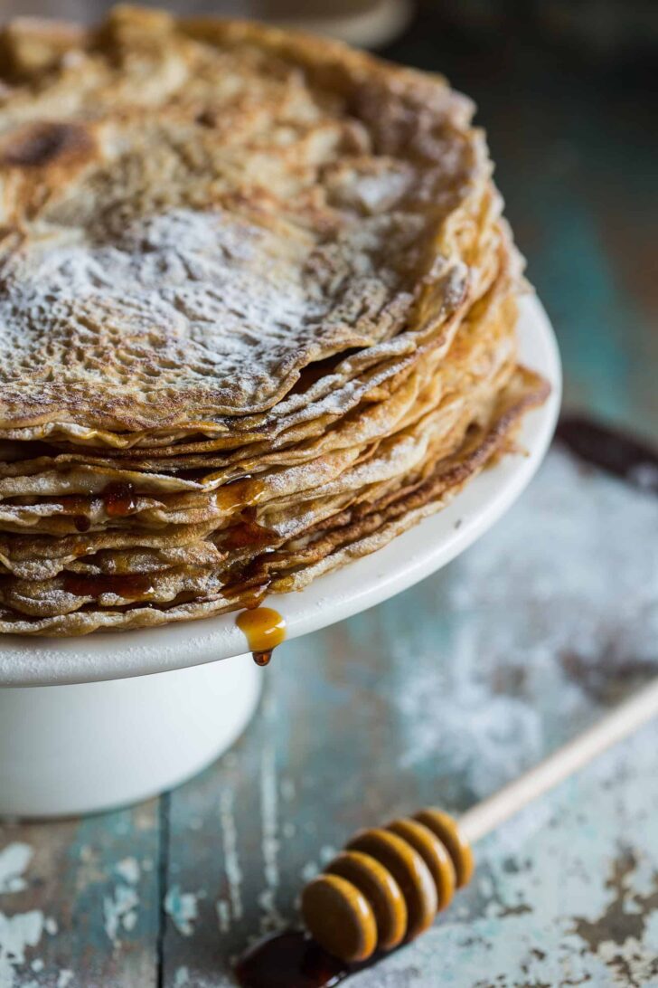 Stack of Dutch pancakes