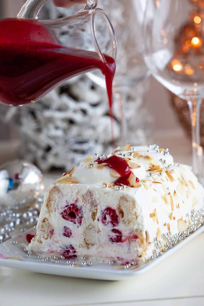 raspberry trifle with mascarpone