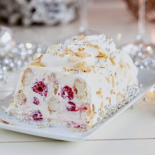 Raspberry trifle with mascarpone