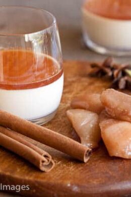 cinnamon amaretto panna cotta