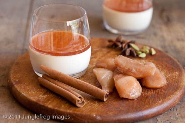 cinnamon amaretto panna cotta