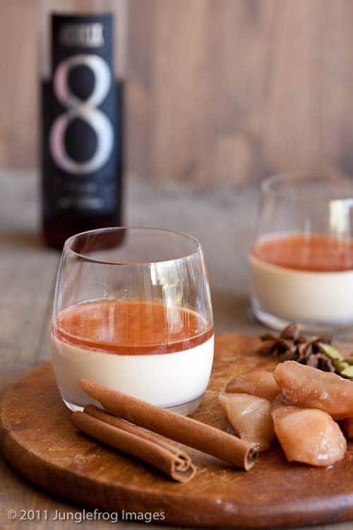 cinnamon amaretto panna cotta