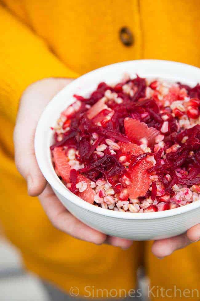 spelt salad with beetroot