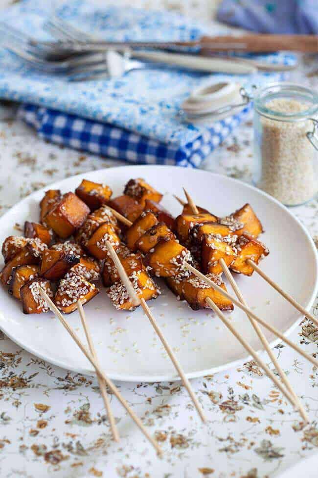 roasted pumpkin sticks