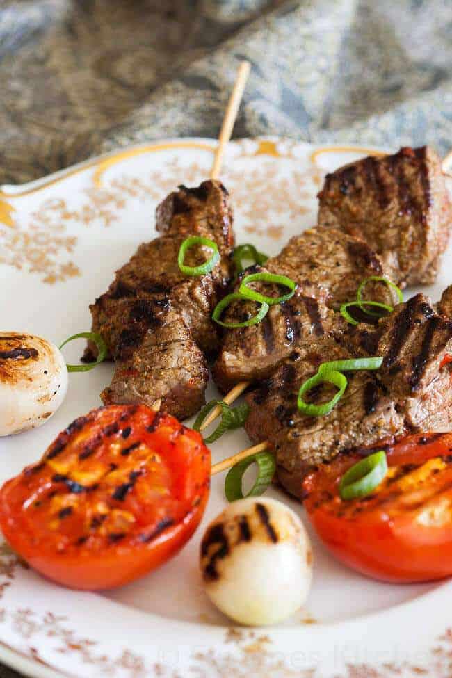 Beef skewers