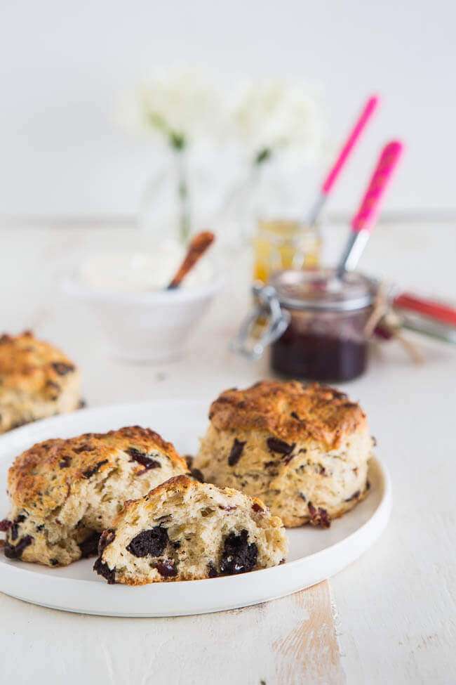 Orange chocolate scones