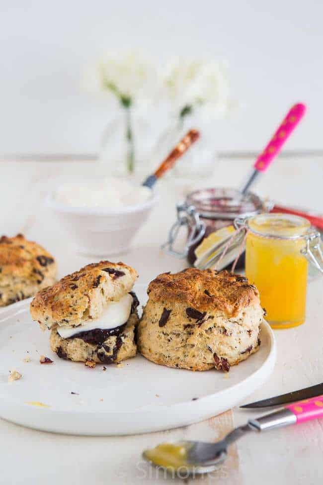 Orange chocolate scones