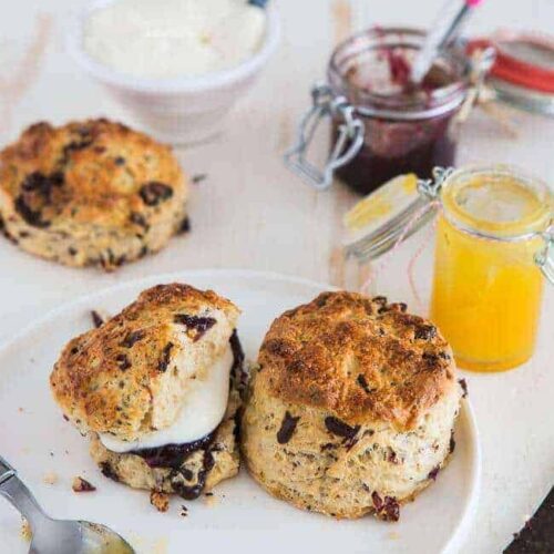 Chocolate orange scones