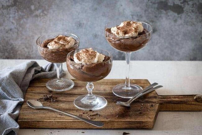 Eggless chocolate mousse