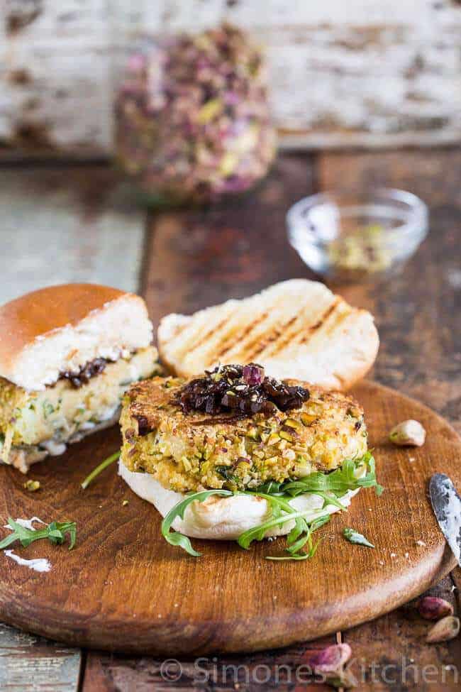 couscous goatcheese burger | insimoneskitchen.com