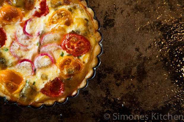 Savory tart with perfect crust | insimoneskitchen.com