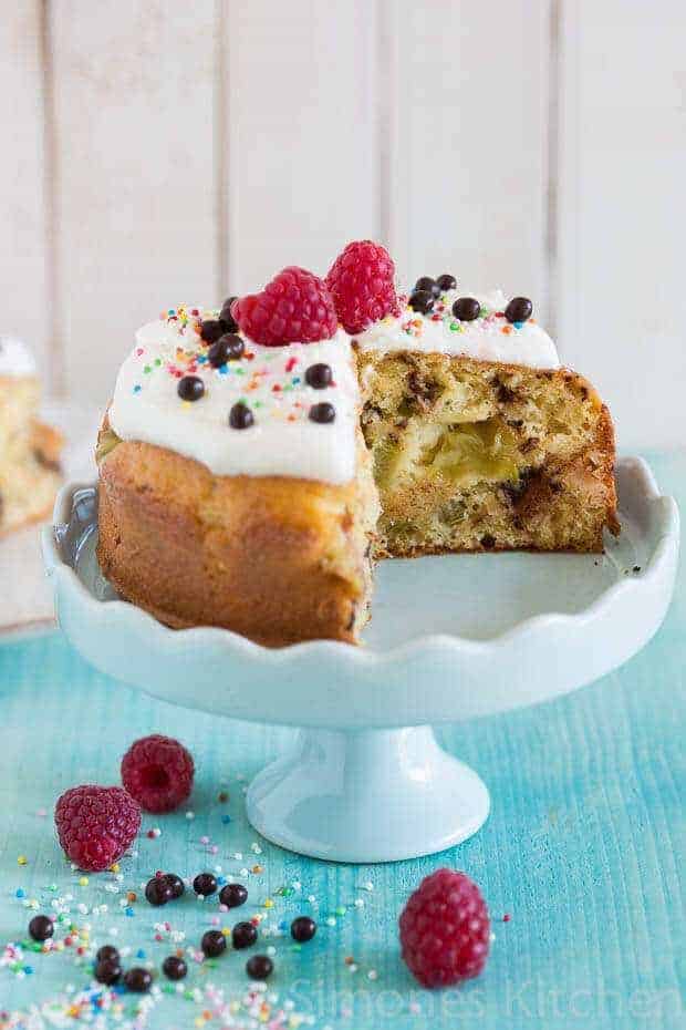 Yogurt rhubarb cake | insimoneskitchen.com