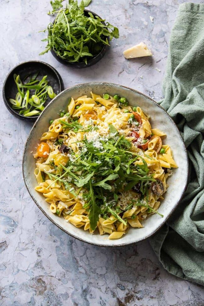 pasta salad with chorizo