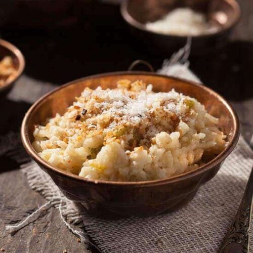 Cauliflower risotto with pangrattata