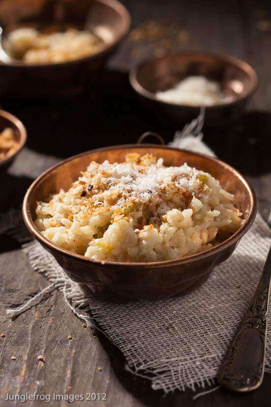 Cauliflower risotto with pangrattata