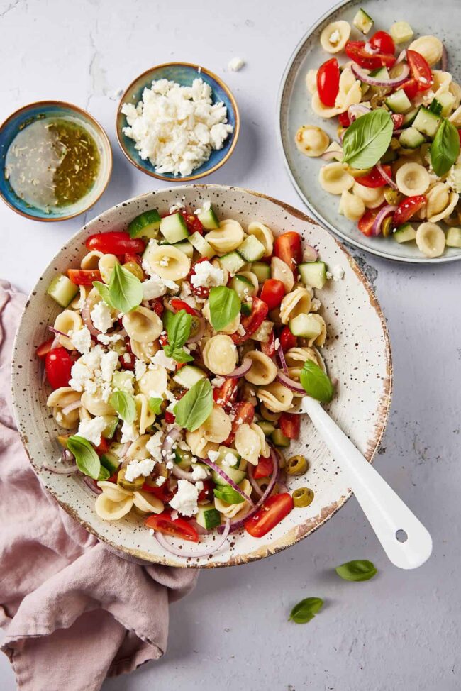 Greek pasta salad