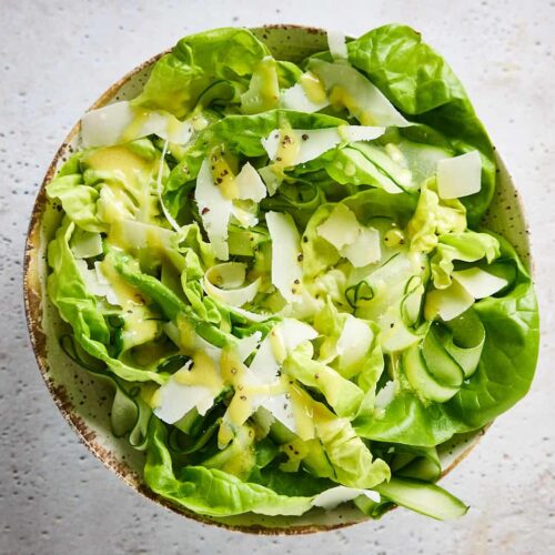 Lettuce and cucumber salad
