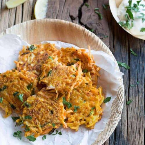 Carrot fritters