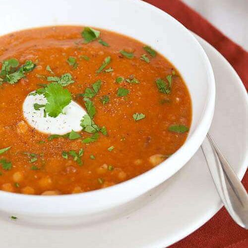 Red lentil soup | insimoneskitchen.com