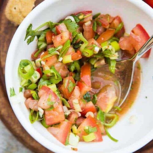 Tomaten salsa met lente ui | insimoneskitchen.com