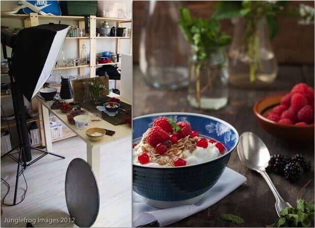 Artificial light foodphotography with softbox setup | insimoneskitchen.com
