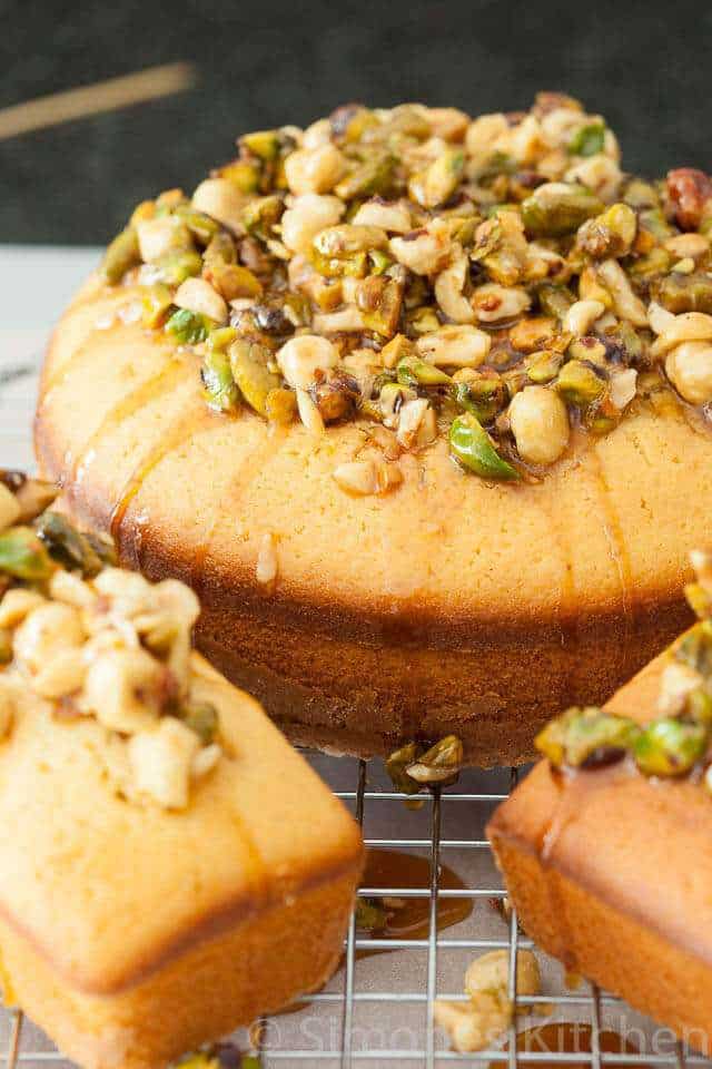 Honey pistachio cake | insimoneskitchen.com